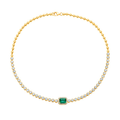Emerald Tennis Necklace