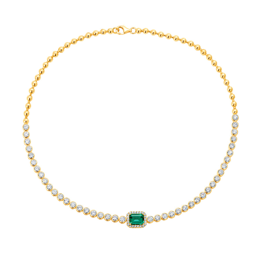 Emerald Tennis Necklace