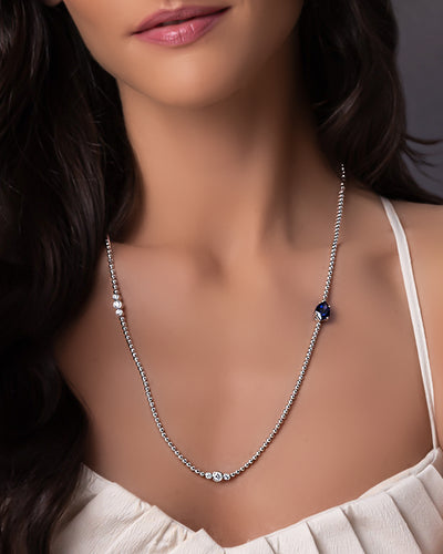Blue Sapphire Necklace