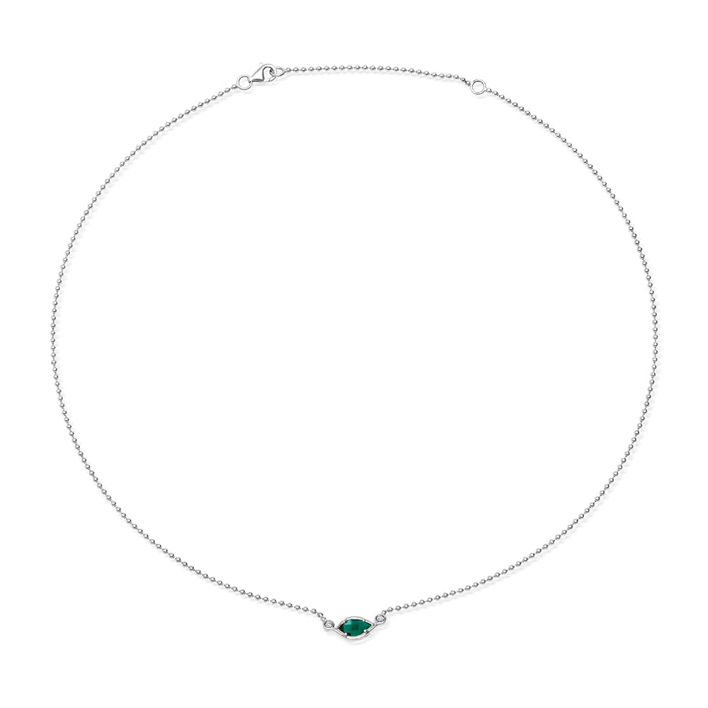 Emerald Chain Necklace