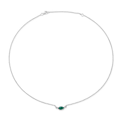 Emerald Chain Necklace