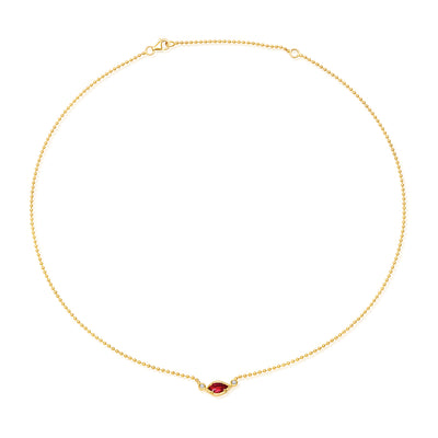 Ruby Chain Necklace
