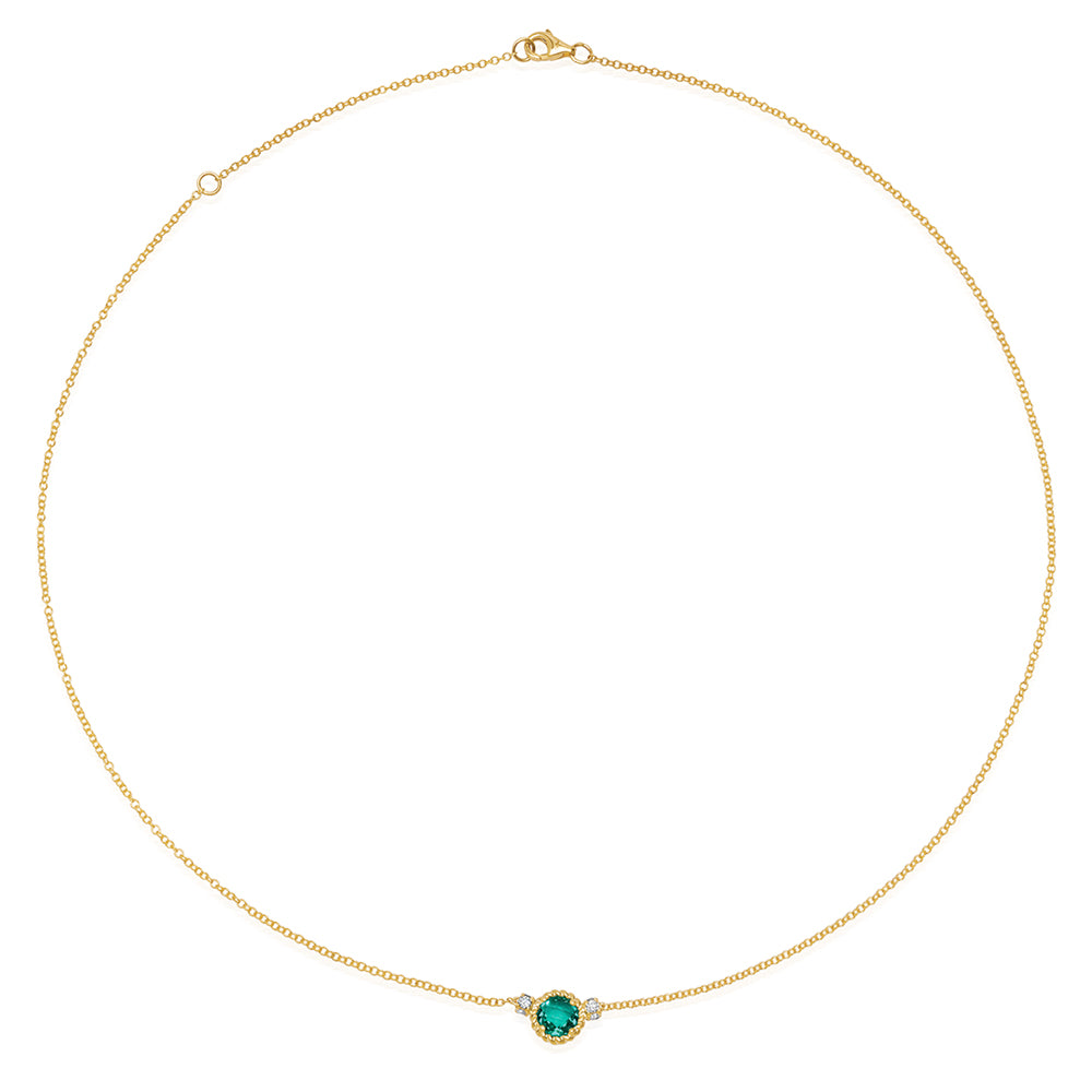 Emerald Chain Necklace