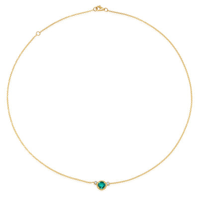 Emerald Chain Necklace