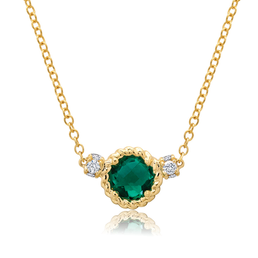 Emerald Chain Necklace