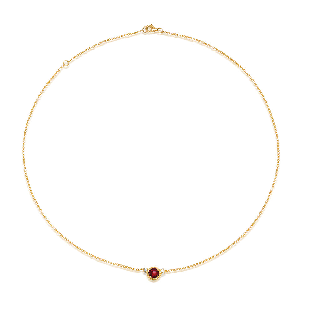 Ruby Chain Necklace