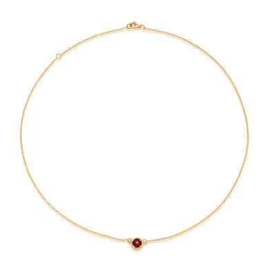 Ruby Chain Necklace