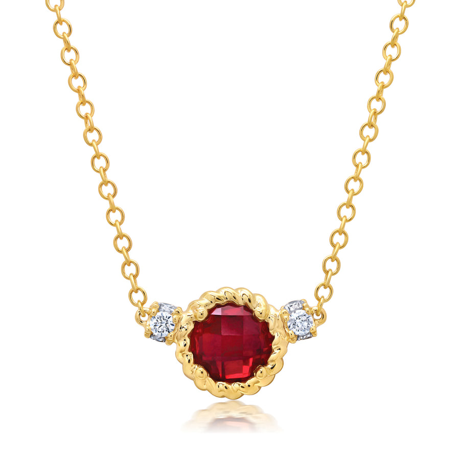 Ruby Chain Necklace