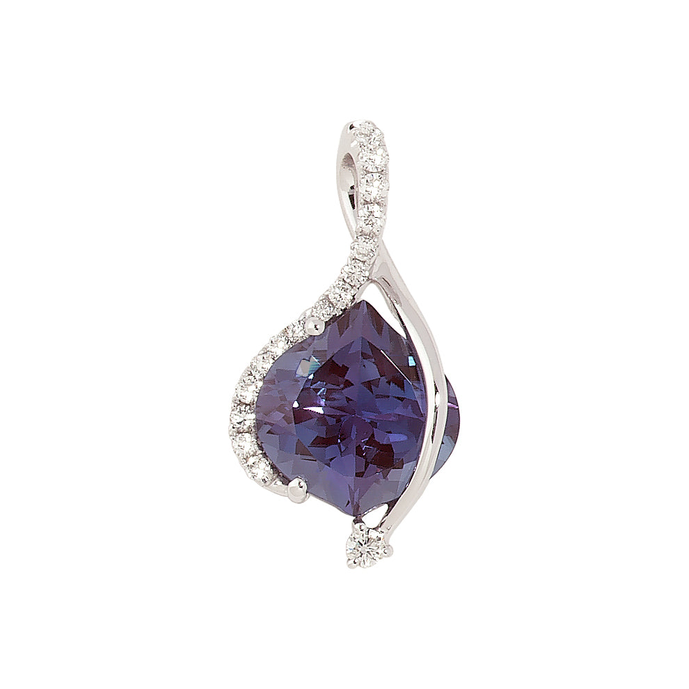 Chatham lab-grown alexandrite pendant, style CP2743WAL