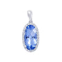 Chatham lab-grown aqua blue spinel pendant, style CP3796WAQ