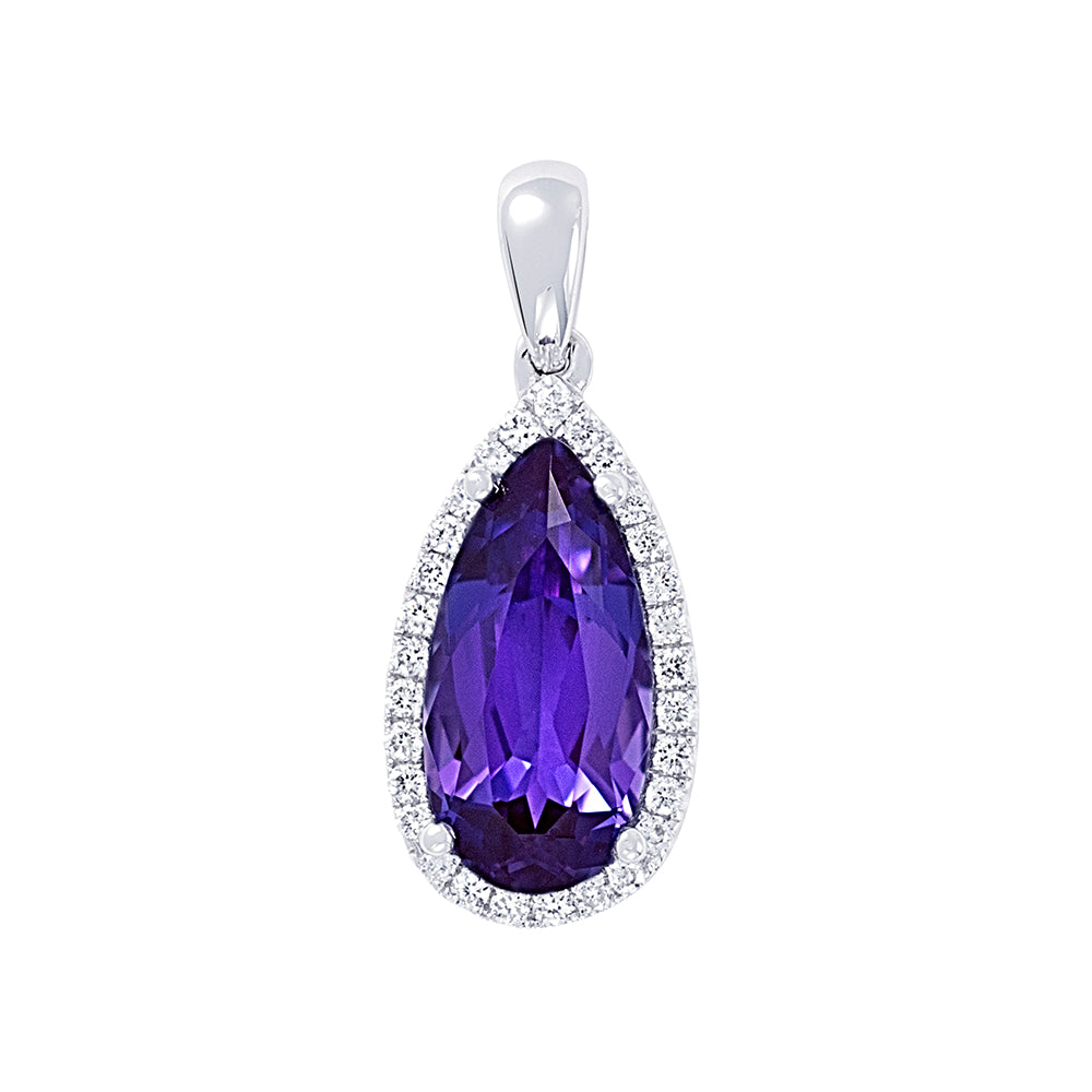 Chatham lab-grown alexandrite pendant, style CP3800WAL