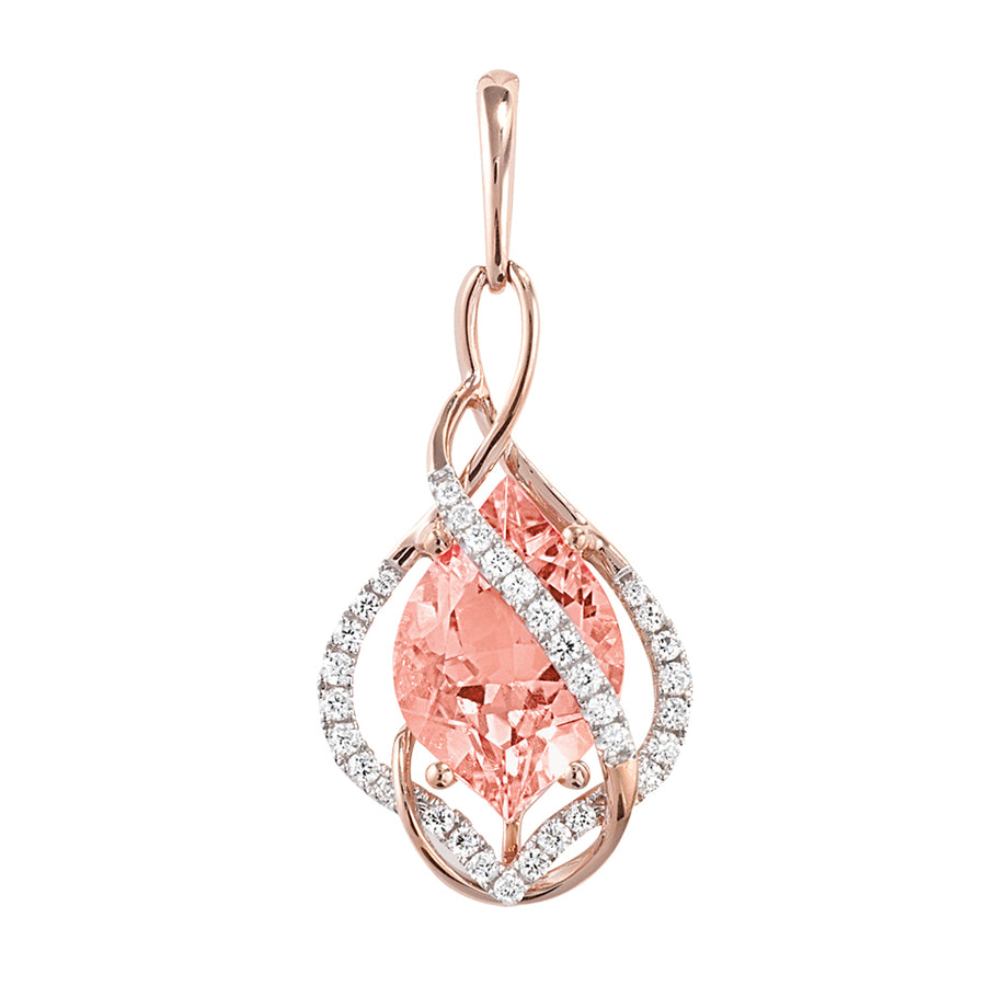 Champagne Sapphire Pendant-CP3897RCS
