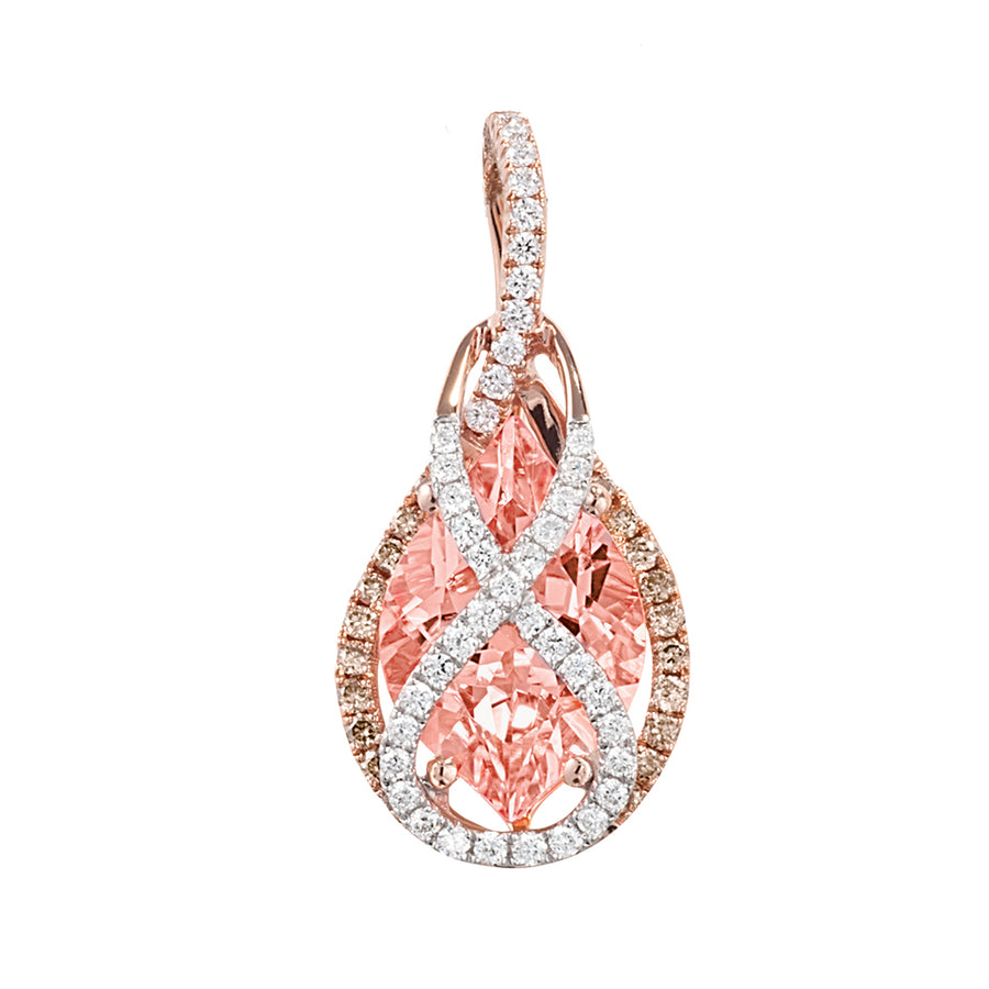 Champagne Sapphire Pendant-CP3908RCS
