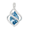 Aqua Blue Spinel Pendant