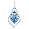 Aqua Blue Spinel Pendant