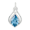 Aqua Blue Spinel Pendant