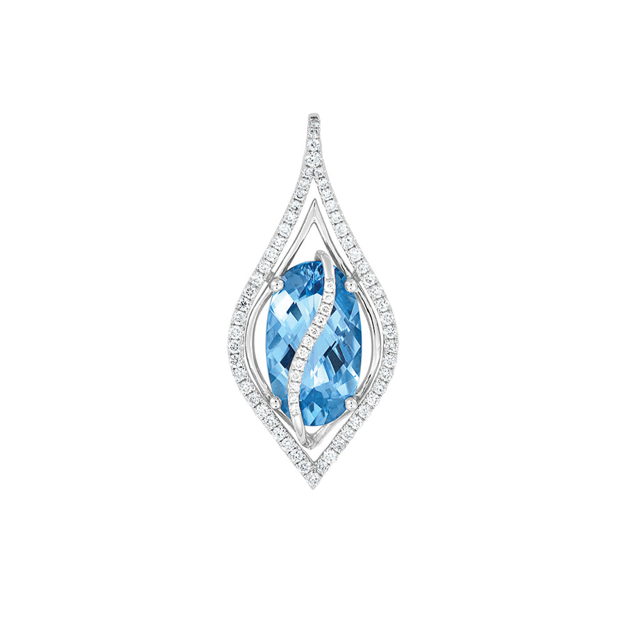 Aqua Blue Spinel Pendant