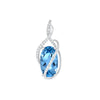 Aqua Blue Spinel Pendant