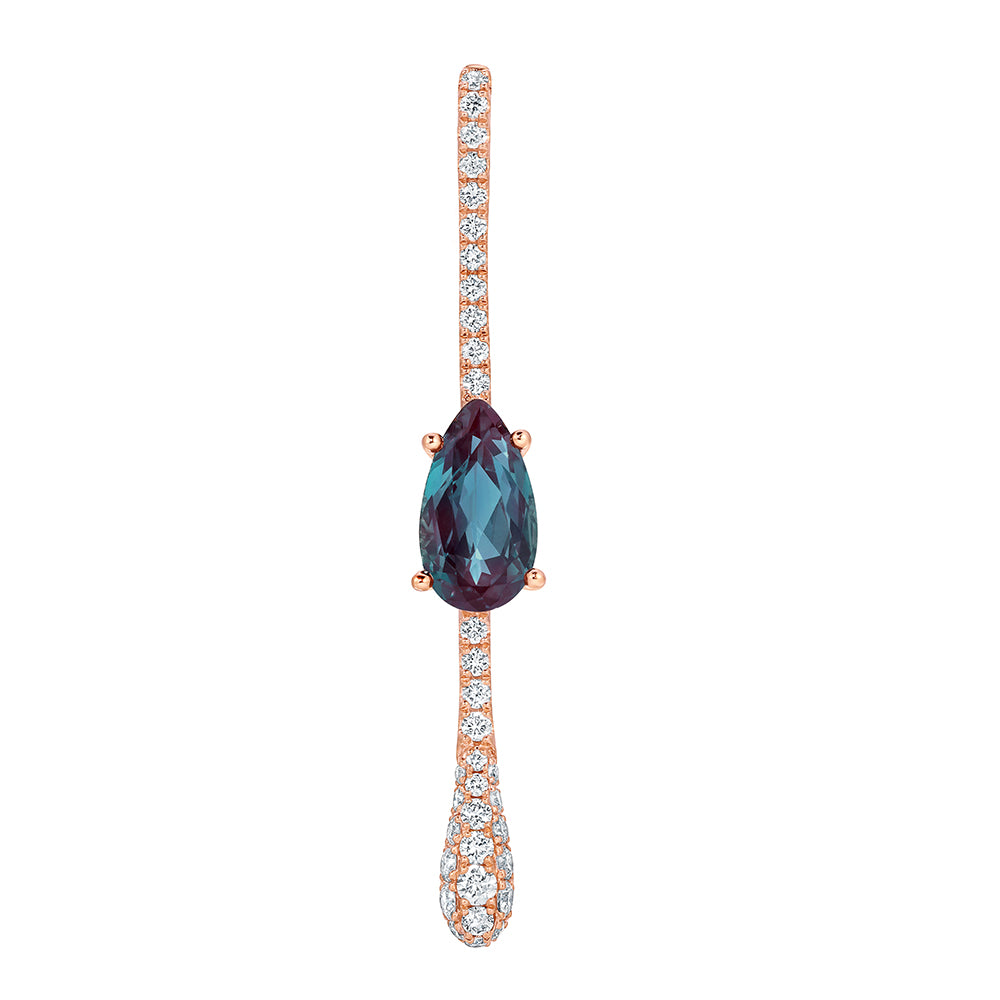 Chatham lab-grown alexandrite pendant, style CP5389RAL