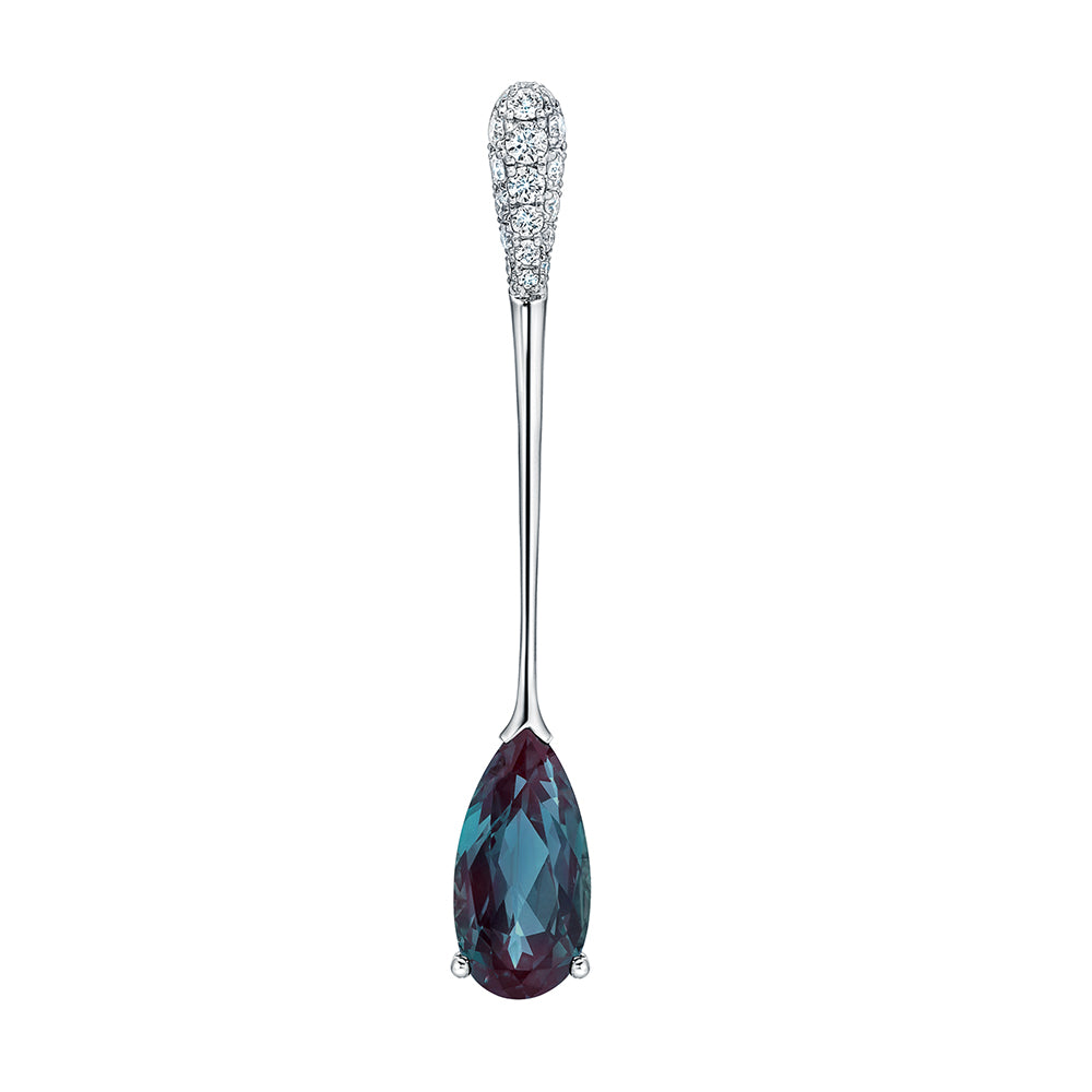 Chatham lab-grown alexandrite pendant, style CP5390WAL