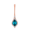 Paraiba Colored Spinel Pendant