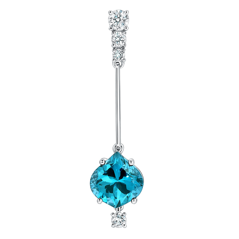 Chatham lab-grown spinel pendant, style CP5398WPA