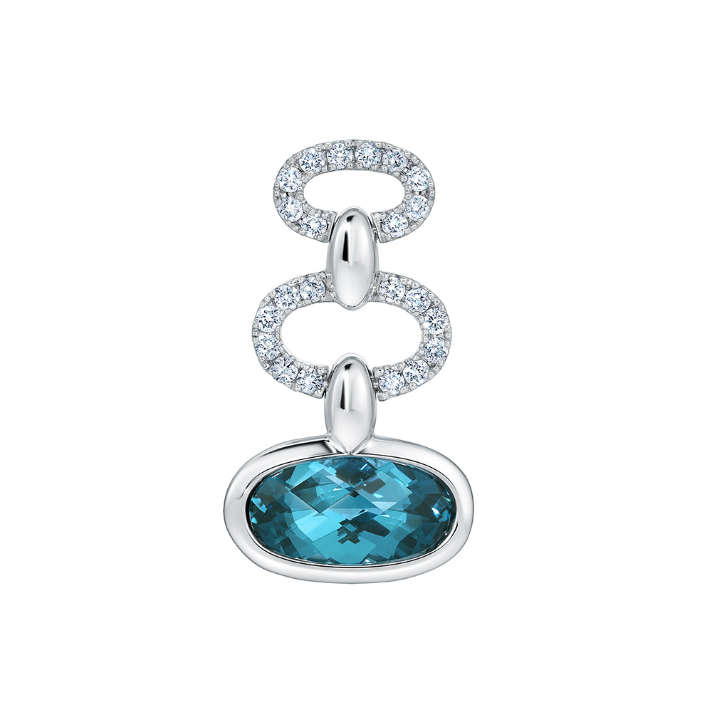 Chatham lab-grown spinel pendant, style CP5404WPA