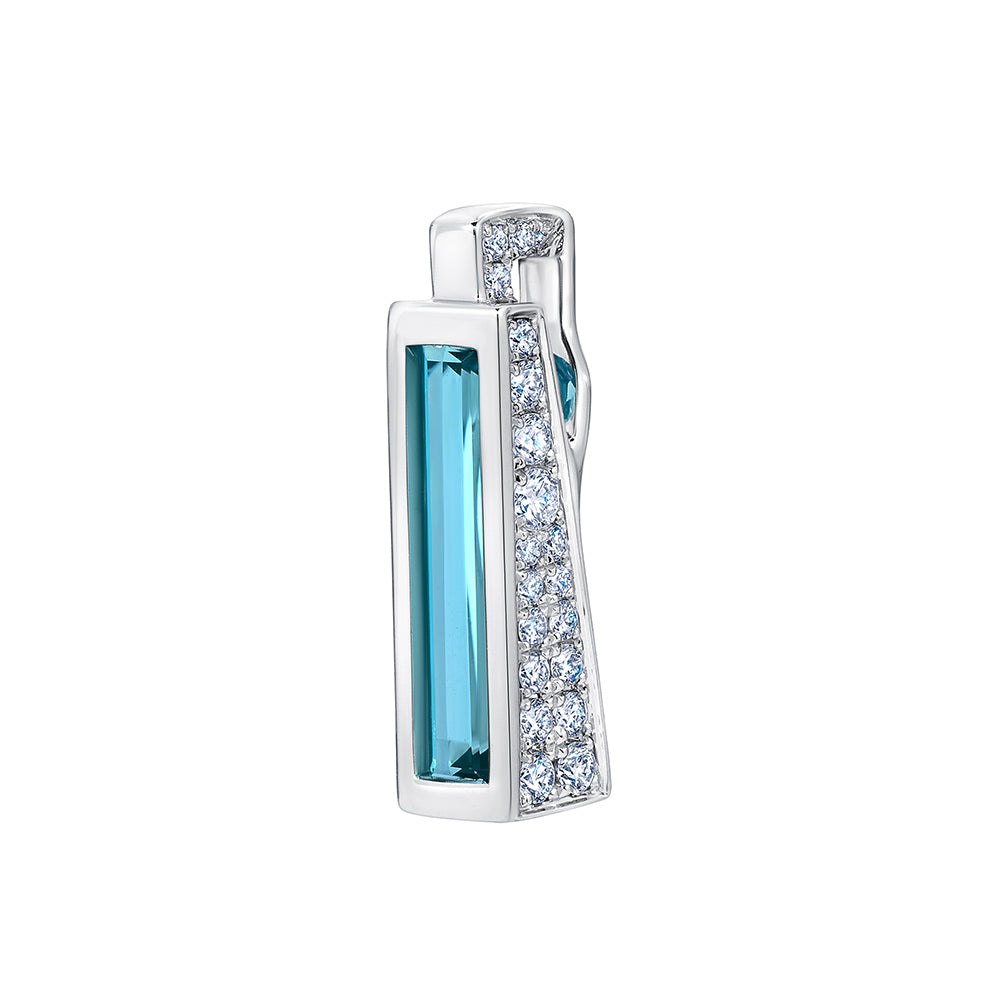Chatham lab-grown spinel pendant, style CP5405WPA