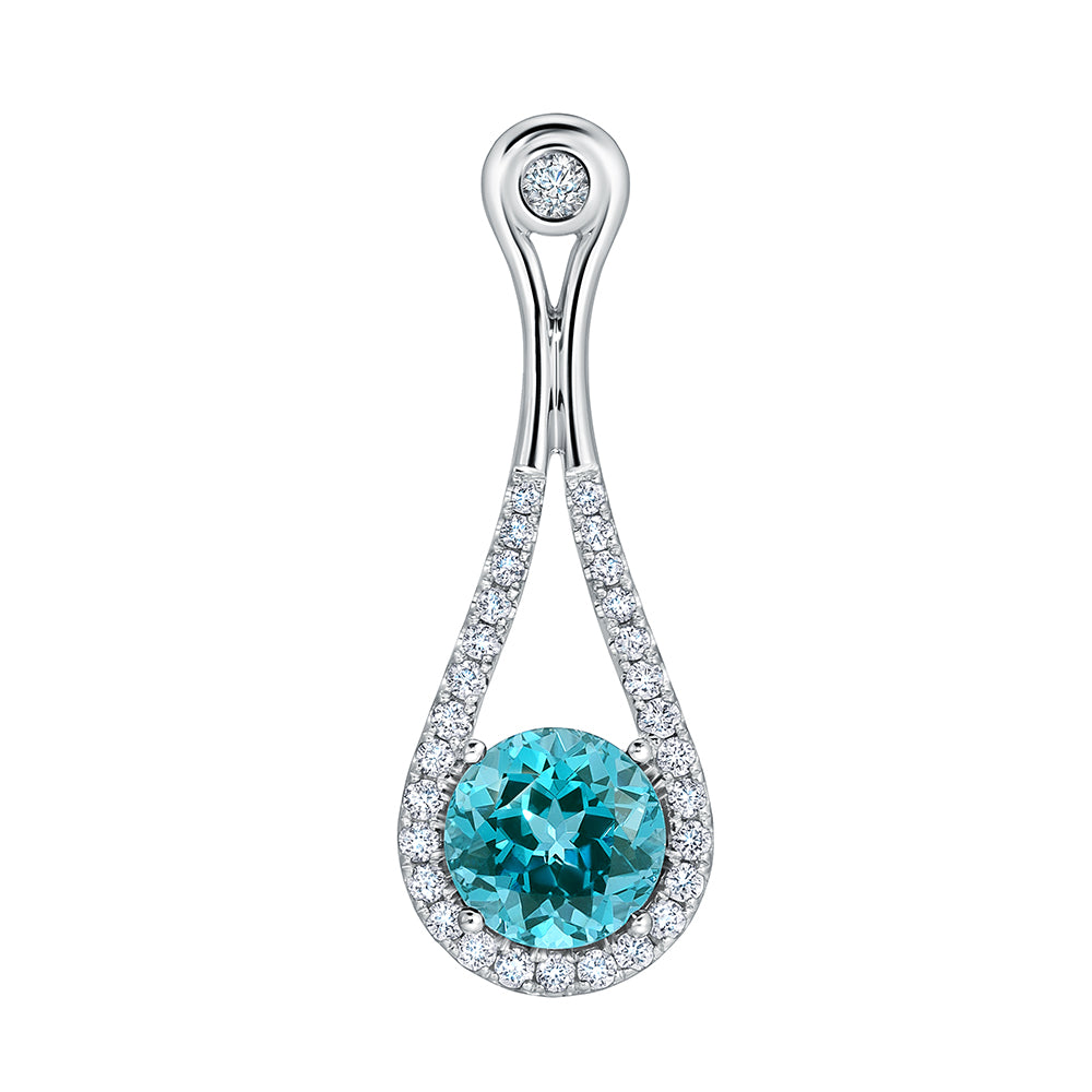 Chatham lab-grown spinel pendant, style CP5407WPA