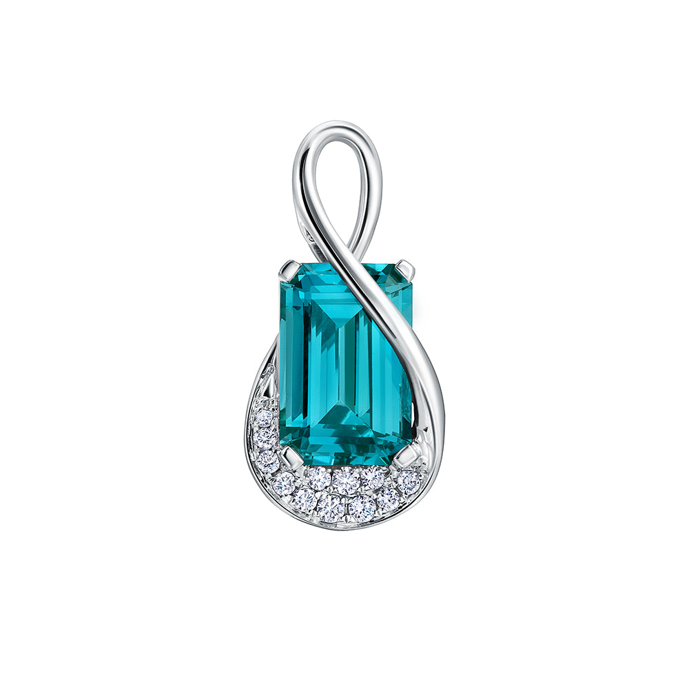 Chatham lab-grown spinel pendant, style CP5408WPA