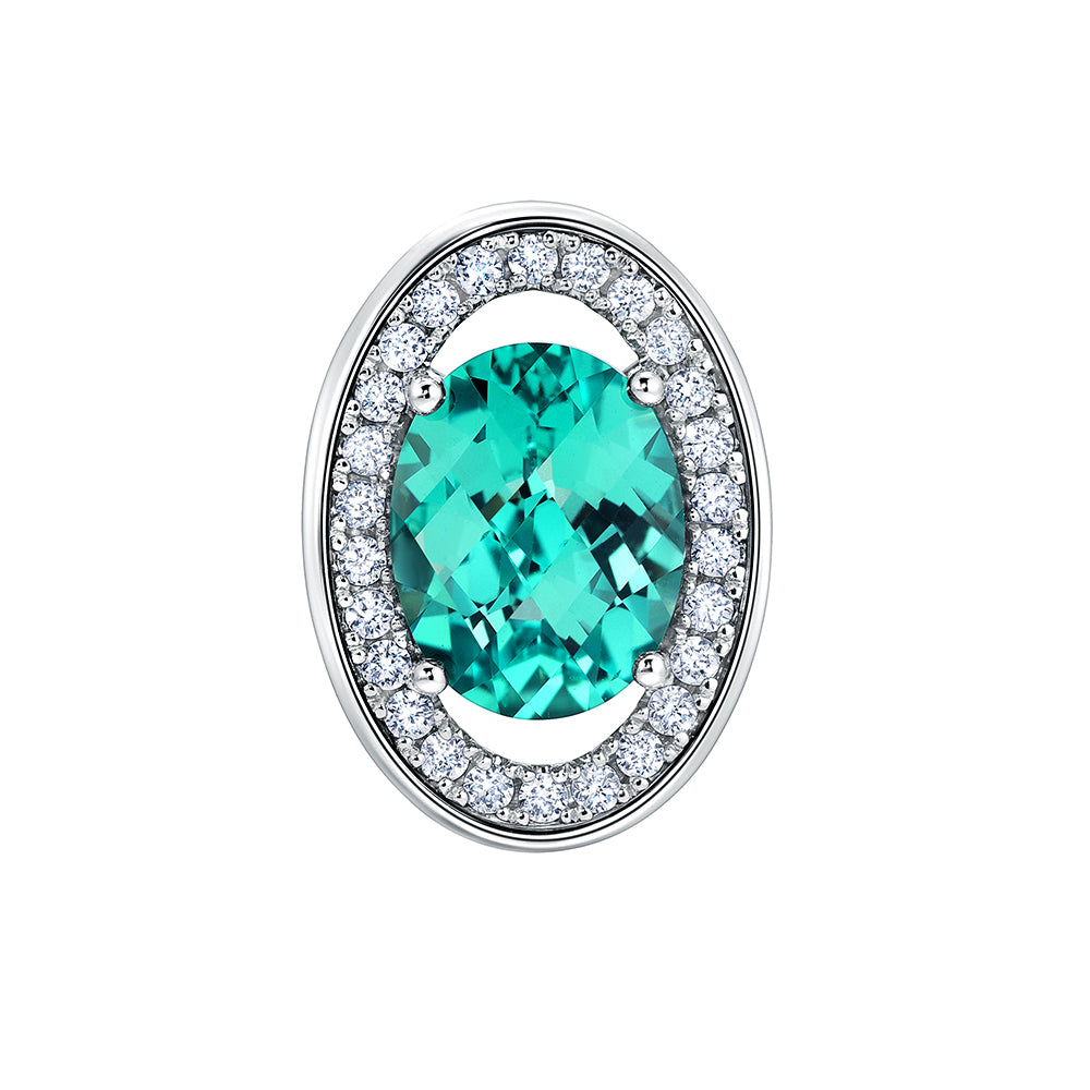 Chatham lab-grown chrysoberyl pendant, style CP5411WCH