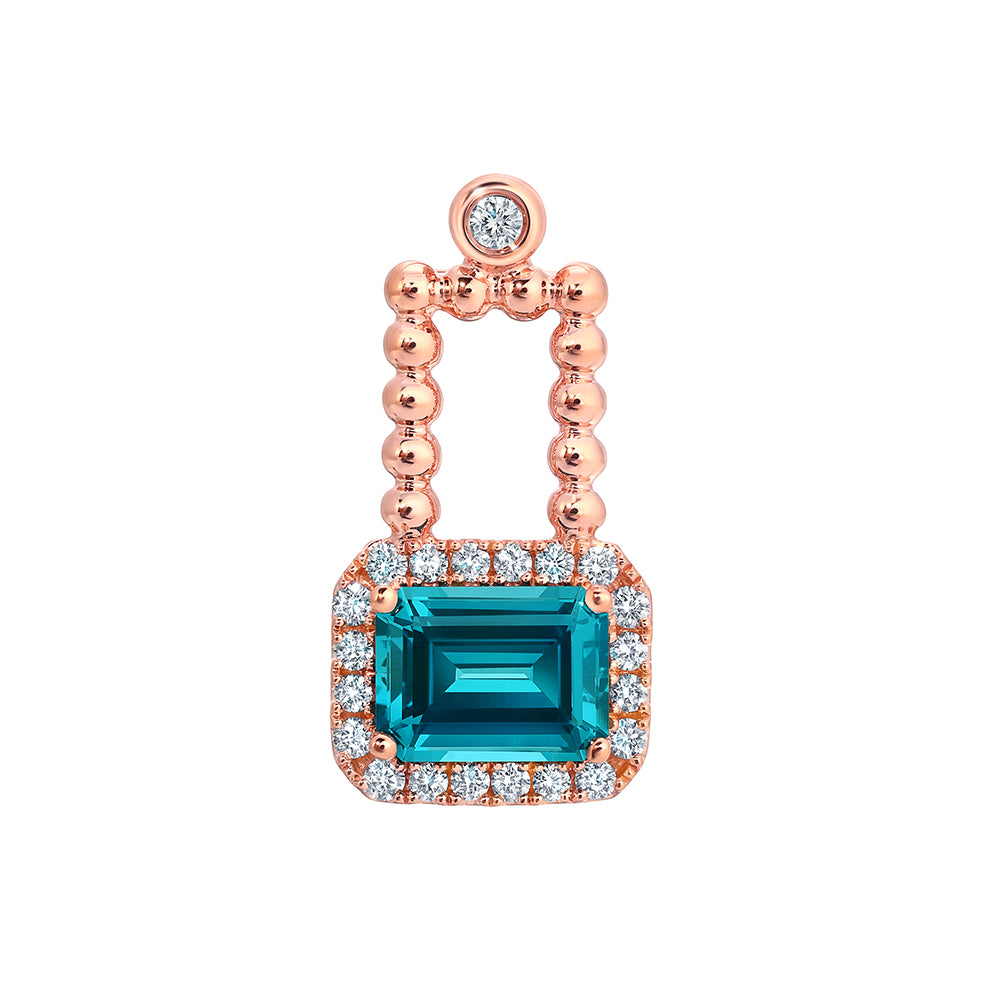 Chatham lab-grown spinel pendant, style CP5412RPA