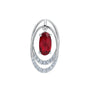 Chatham lab-grown ruby pendant, style CP5434WRU