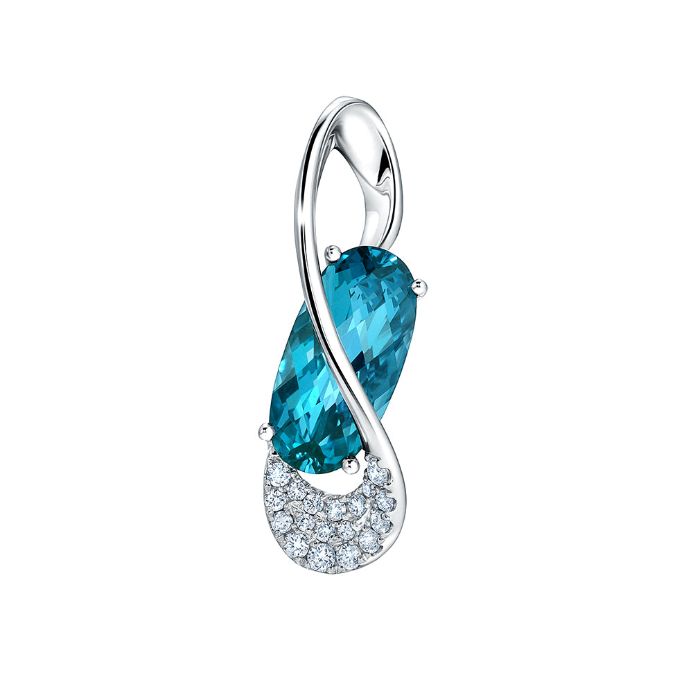 Chatham lab-grown spinel pendant, style CP5447WPA