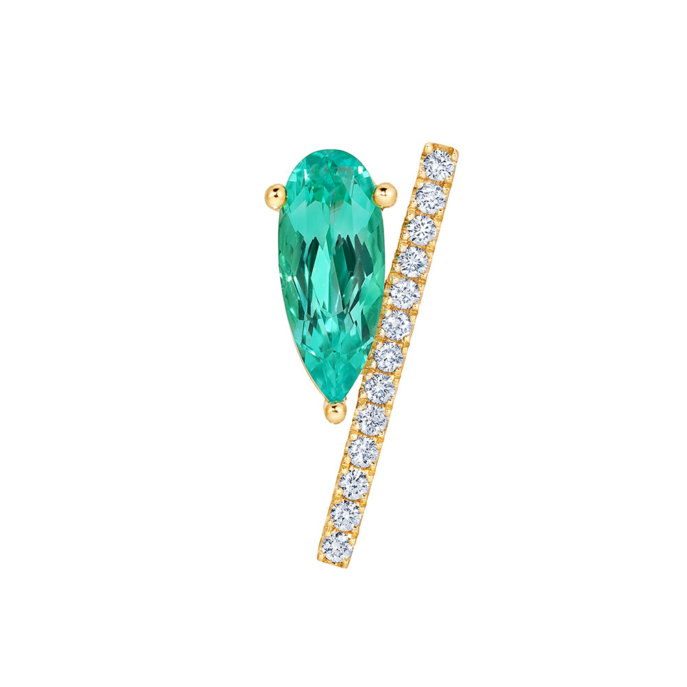 Chatham lab-grown chrysoberyl pendant, style CP5457YCH