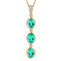 Chatham lab-grown chrysoberyl pendant, style CP5503YCH
