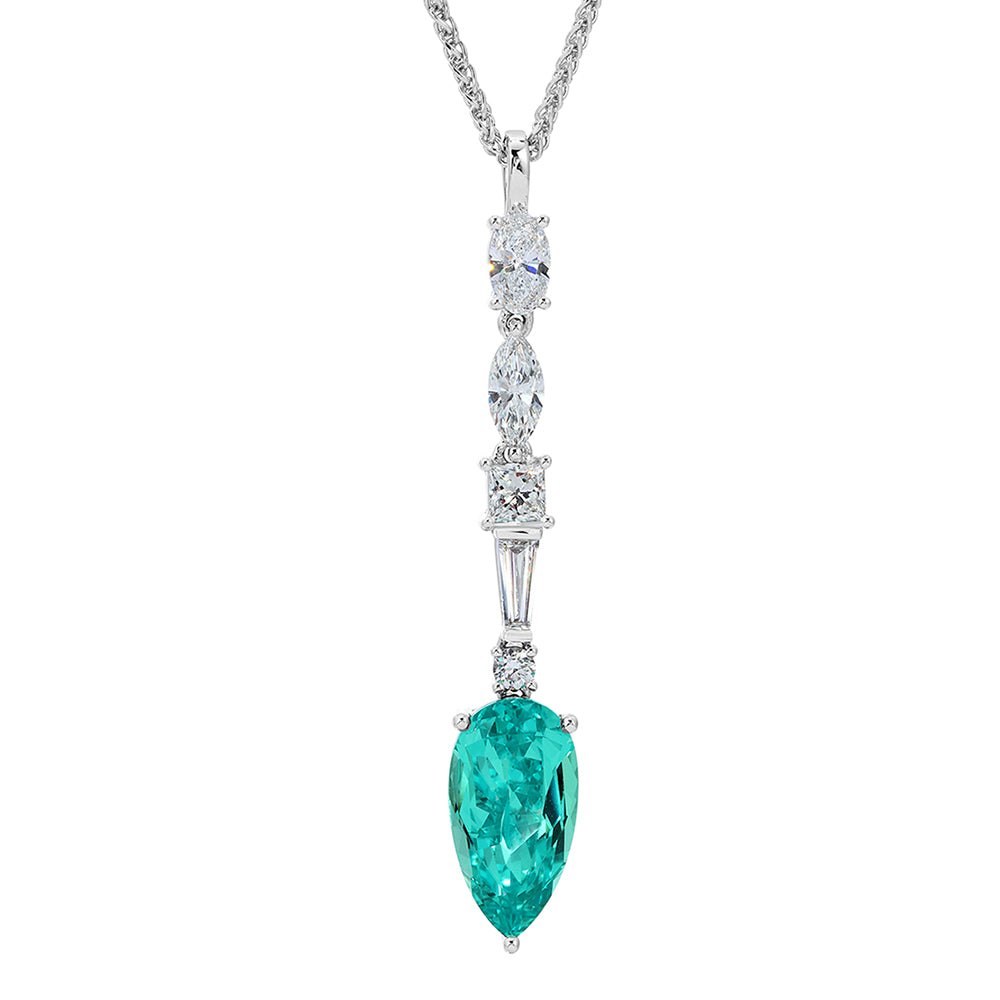 Chatham lab-grown chrysoberyl pendant, style CP5505WCH