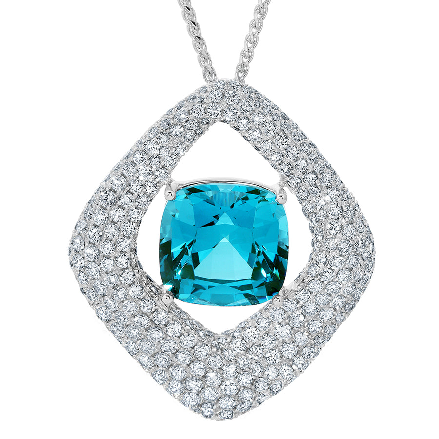 Paraiba Colored Spinel Pendant