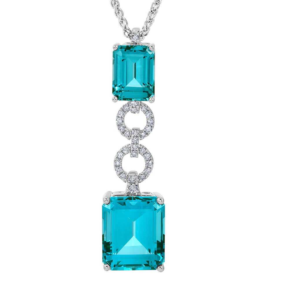 Chatham lab-grown spinel pendant, style CP5511WPA