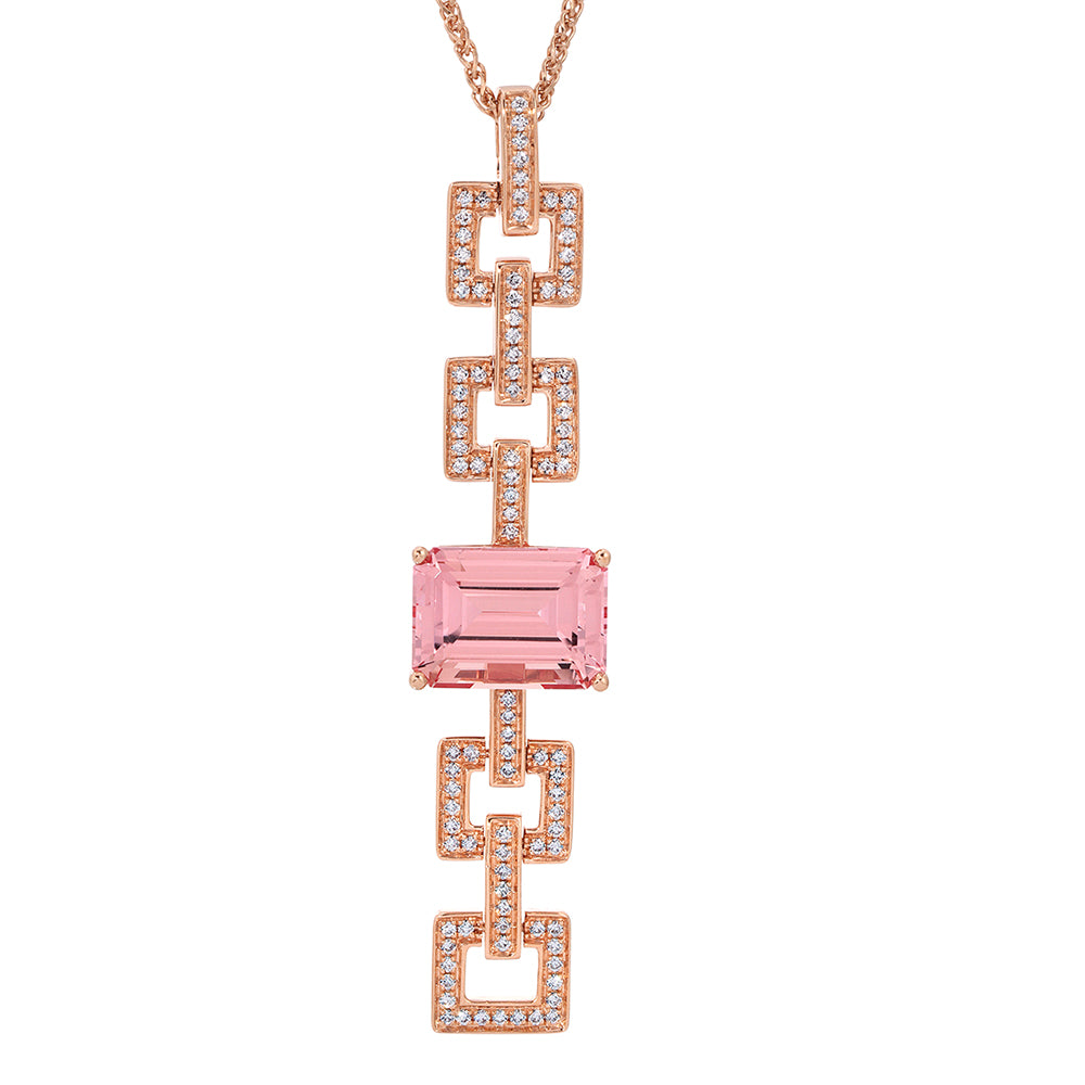 Chatham lab-grown champagne sapphire pendant, style CP5512RCS