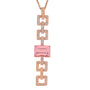 Chatham lab-grown champagne sapphire pendant, style CP5512RCS