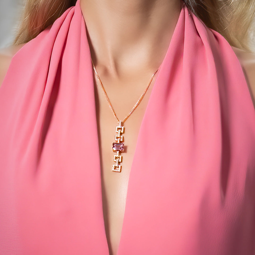 Champagne Sapphire Pendant