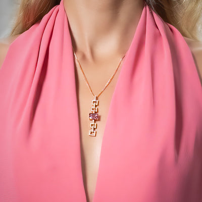 Champagne Sapphire Pendant