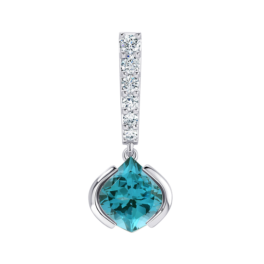 Chatham lab-grown spinel pendant, style CP5552WPA