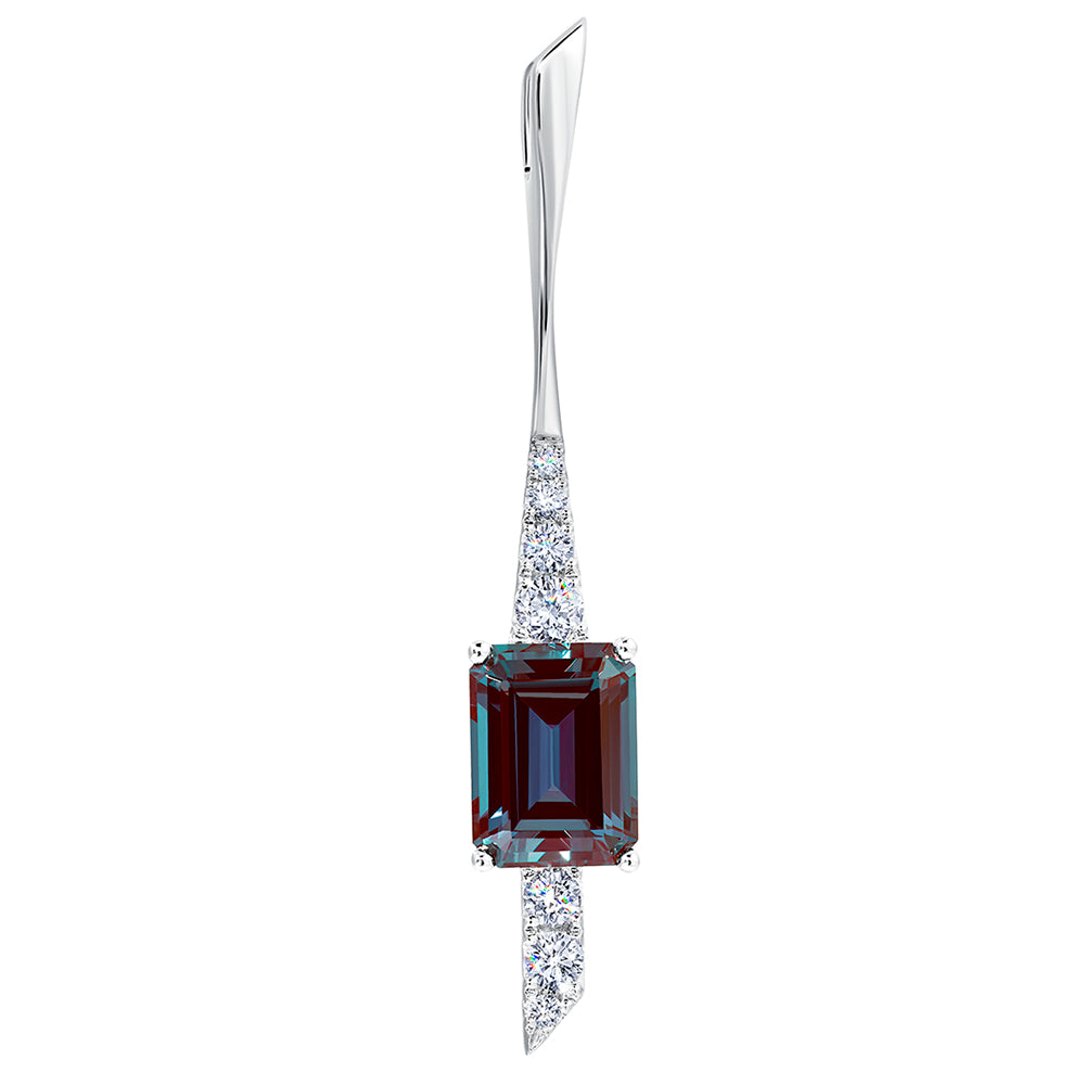 Chatham lab-grown alexandrite pendant, style CP5553WAL