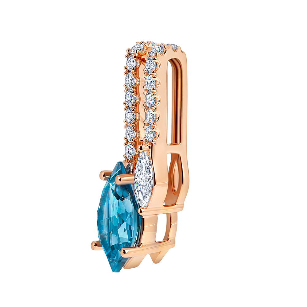 Aqua Blue Spinel Pendant