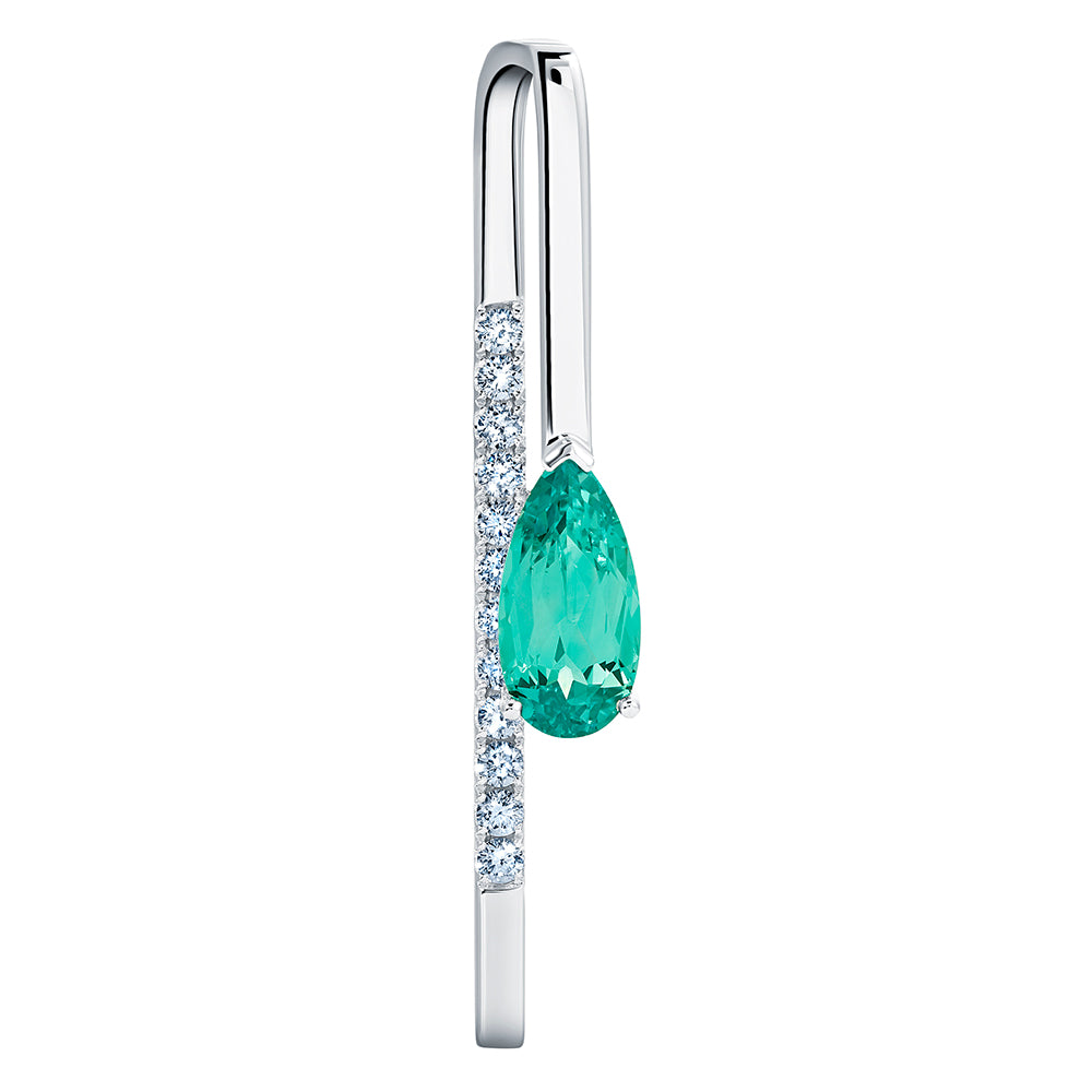 Chatham lab-grown chrysoberyl pendant, style CP5560WCH