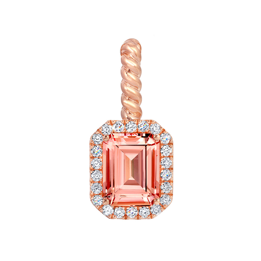 Chatham lab-grown champagne sapphire pendant, style CP5562RCS