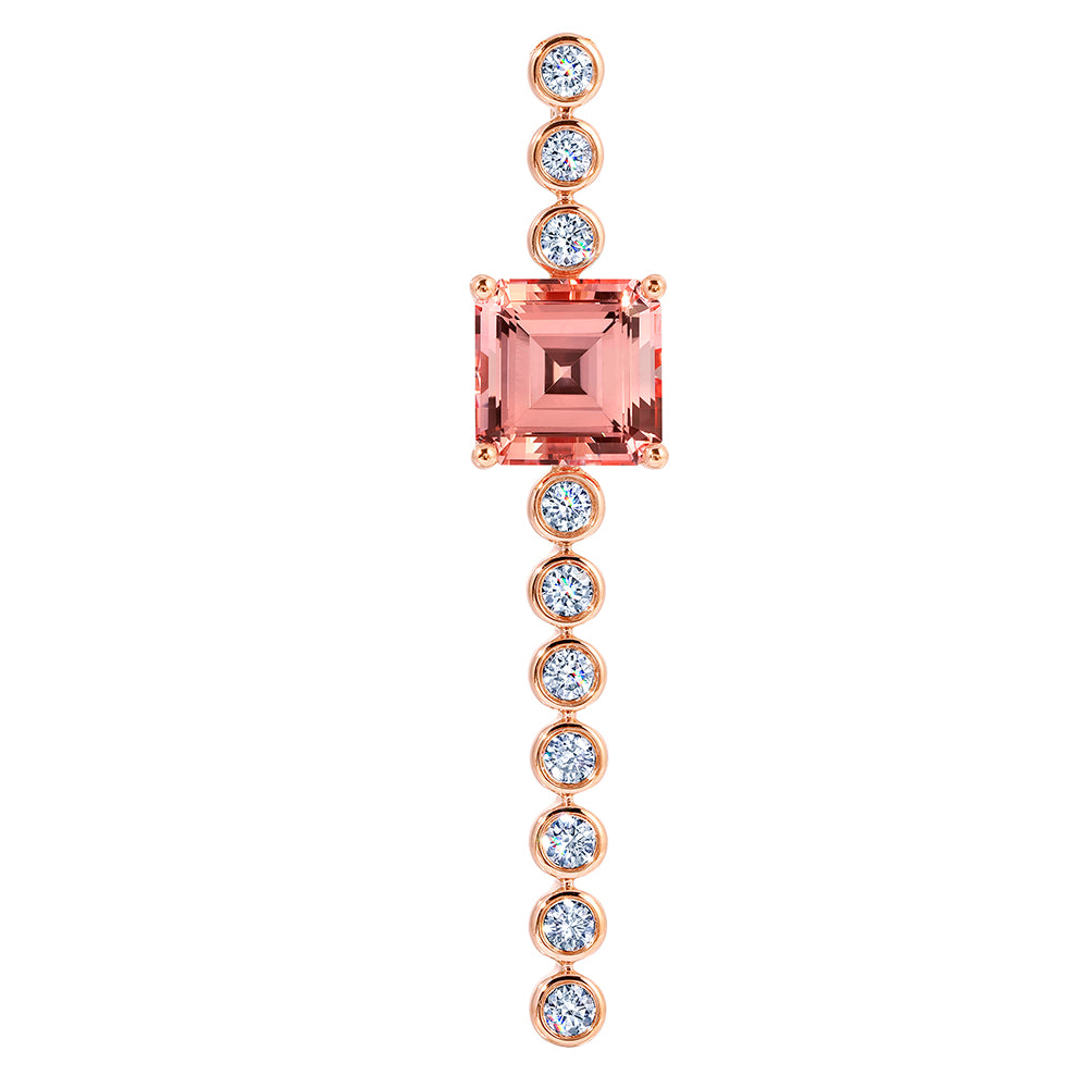 Chatham lab-grown champagne sapphire pendant, style CP5570RCS
