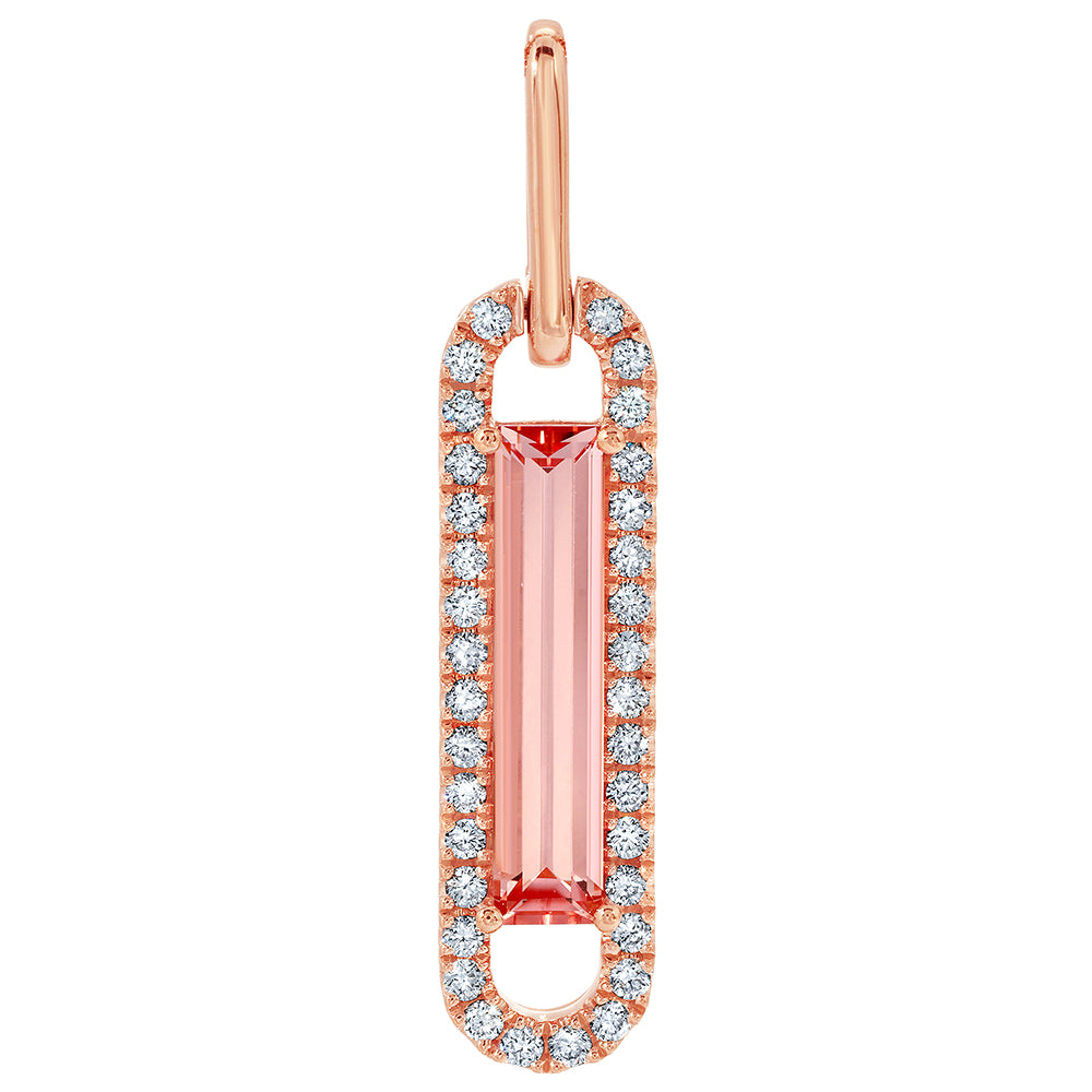 Chatham lab-grown champagne sapphire pendant, style CP5572RCS